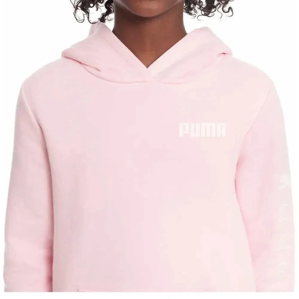 #10 Girls PUMA Youth Fleece Hoodie X/S 5/6